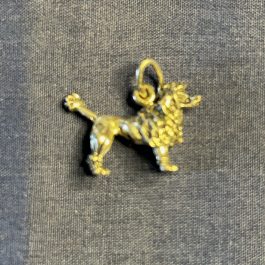 Vintage Beau Sterling Silver Poodle Charm Pendant
