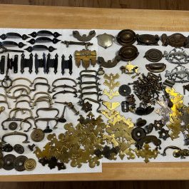 Large Vintage Lot Of Drawer Pulls Or Handles For Cabinets Or Bureaus – Used