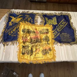 Group Of Group Of 3 Military Sweetheart Pillowcases, From An Estate, From An Estate