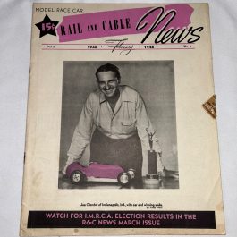 Vintage Rail And Cable News, Model Race Car Magazine, Feb. 1948, Vol 2, No. 2