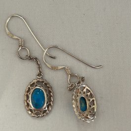 Sterling Silver & Turquoise Dangling Earrings
