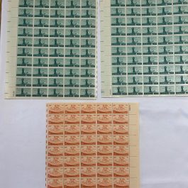 2 US Stamp FULL SHEET Oregon Statehood 1959 & 1 US Stamp FULL SHEET Kansas Territory 1954
